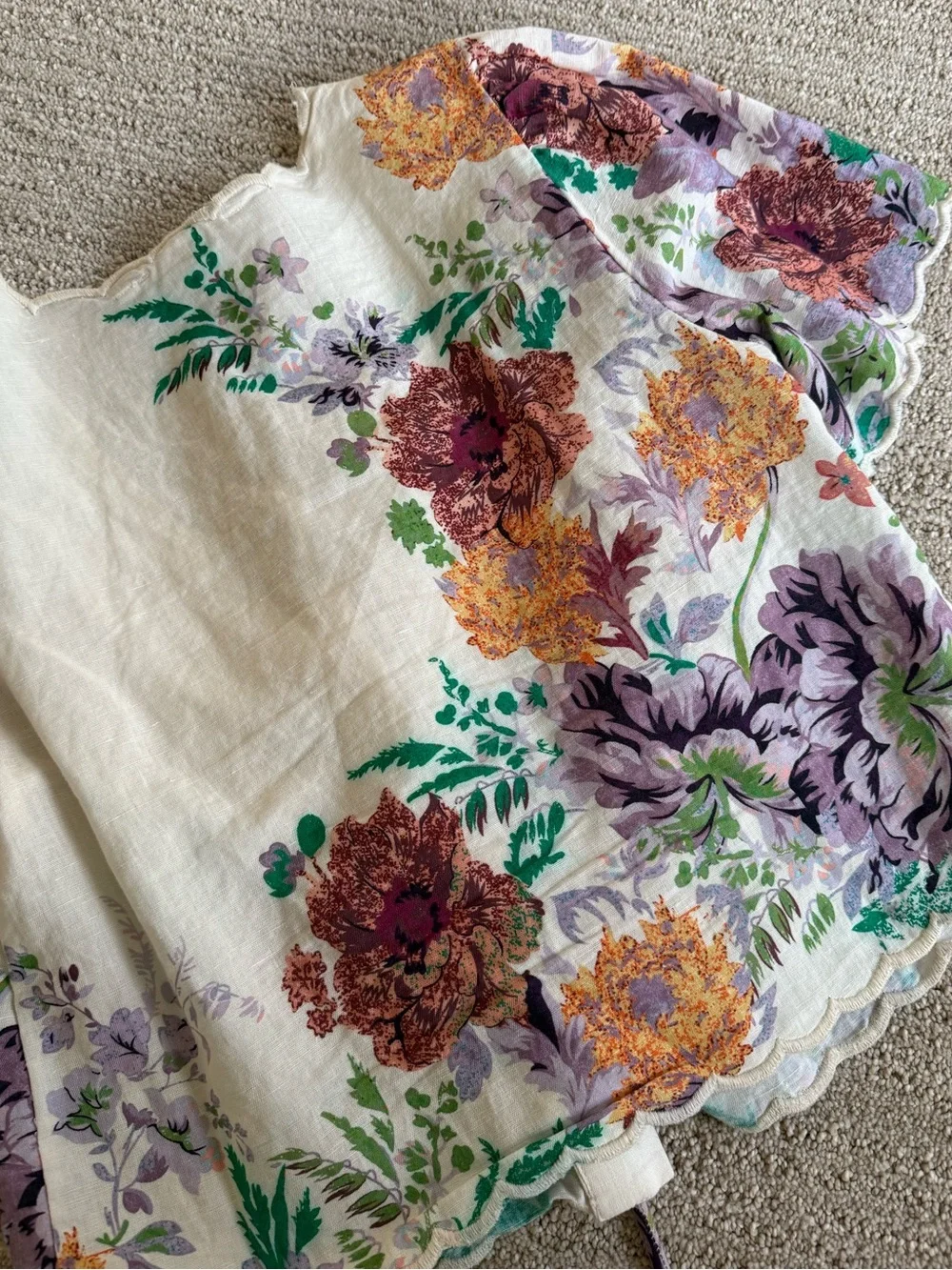 Forever That Girl Anthropologie tie linen top
